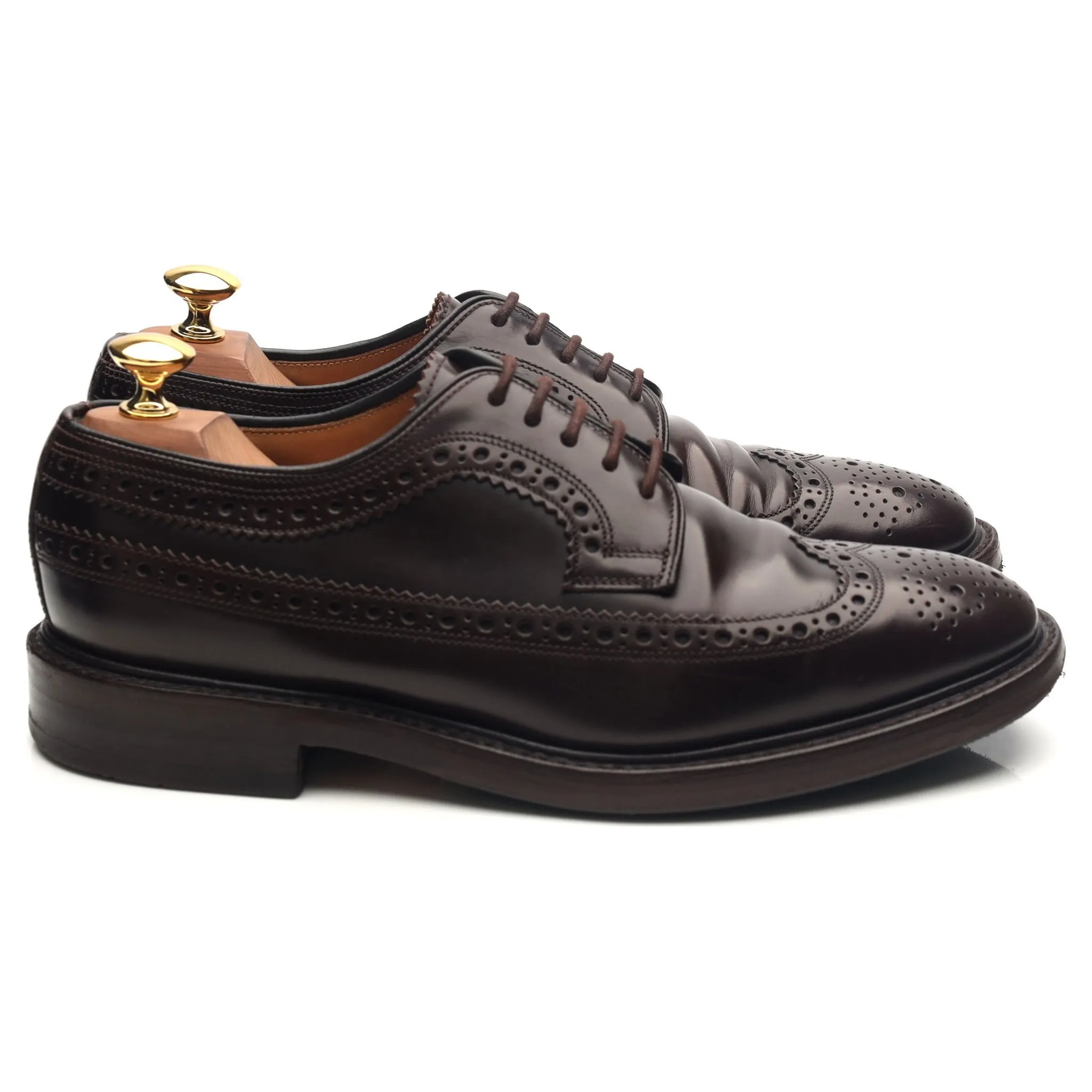 'Royal Brogue' Burgundy Leather Derby Brogues UK 6.5 F