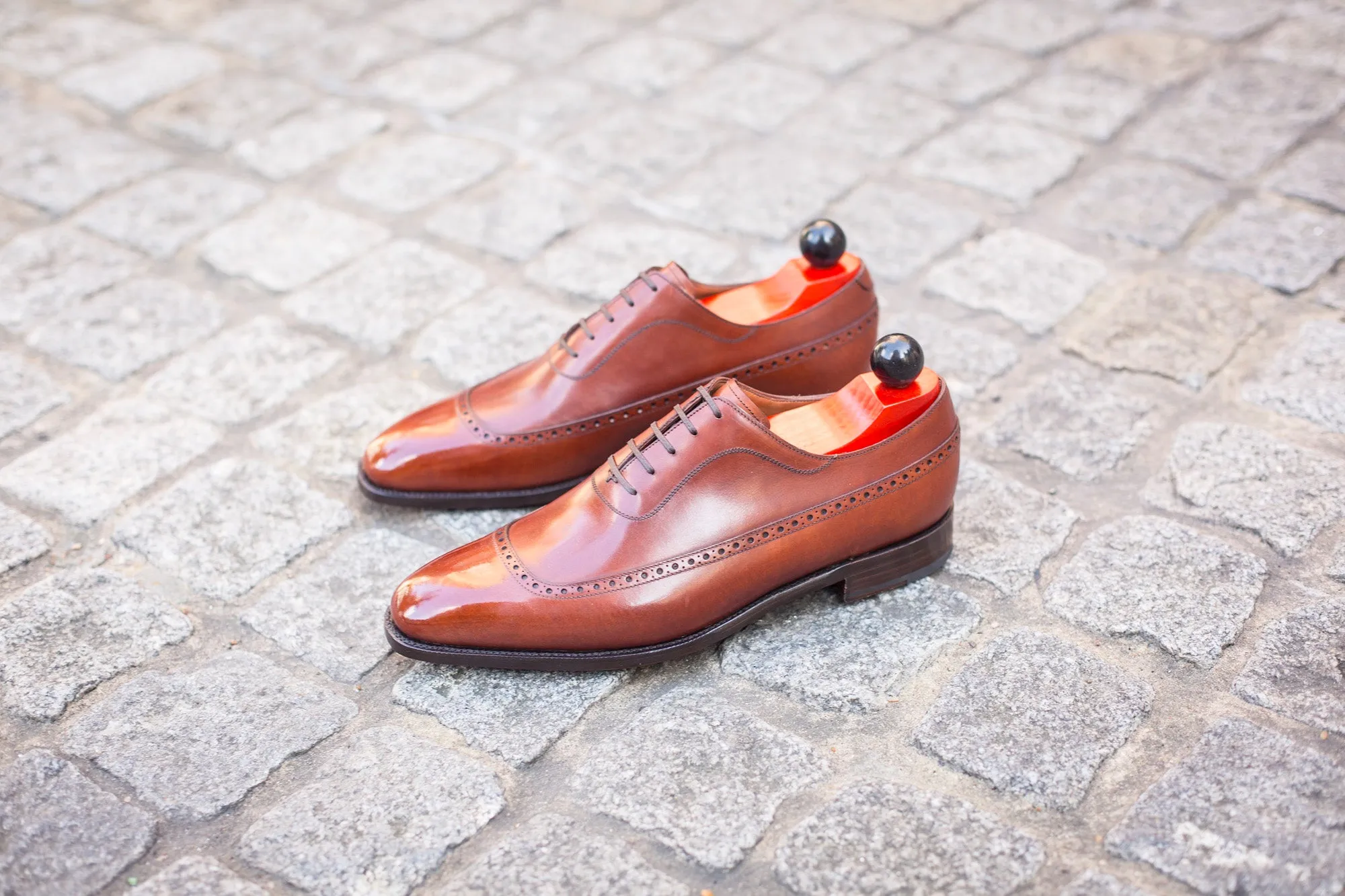 Sebastien - MTO - Auburn Calf - LPB Last - Single Leather Sole