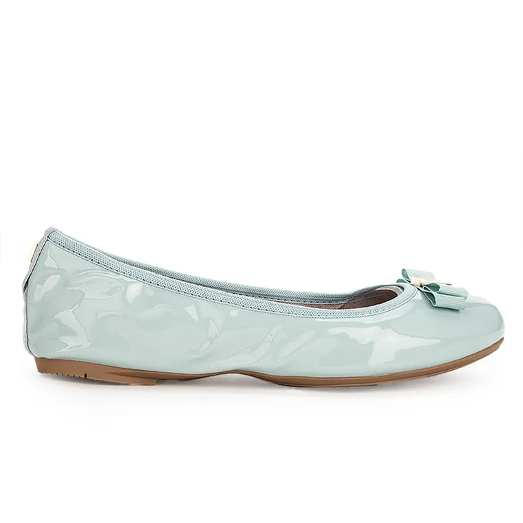 SHEA Ballet Flat Shoes - Mint Patent