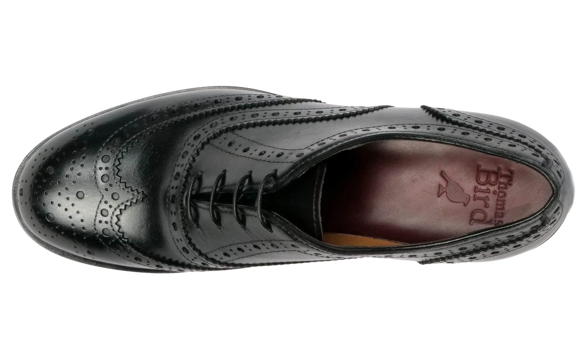 Siena Wingtip Oxford Brogue Black