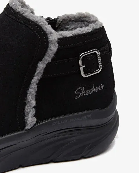 SKECHERS D'LUX WALKER CASUAL COZY - BLACK