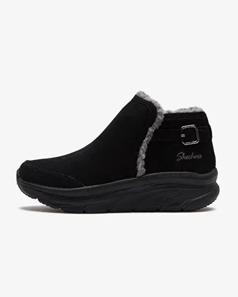 SKECHERS D'LUX WALKER CASUAL COZY - BLACK