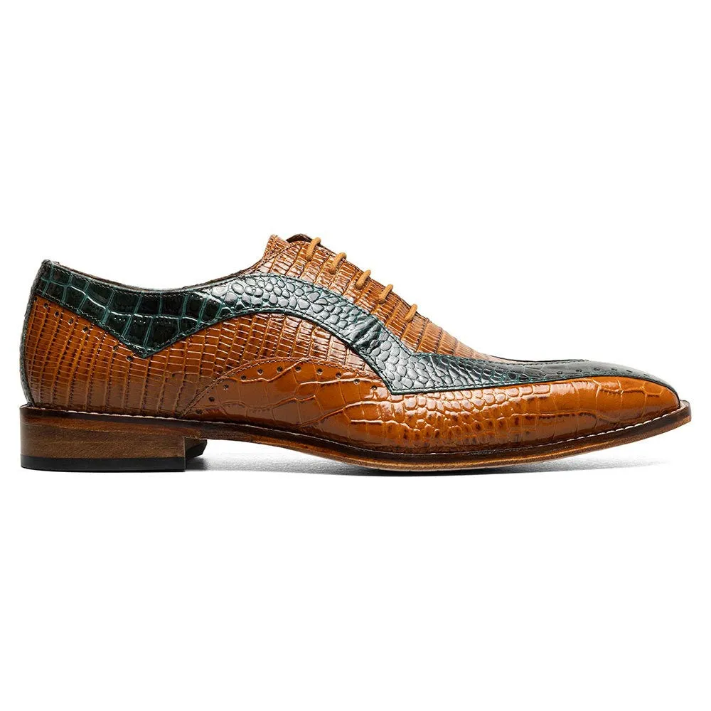 Stacy Adams Tallero Tan Multi Men’s V-Tip Oxford Shoes