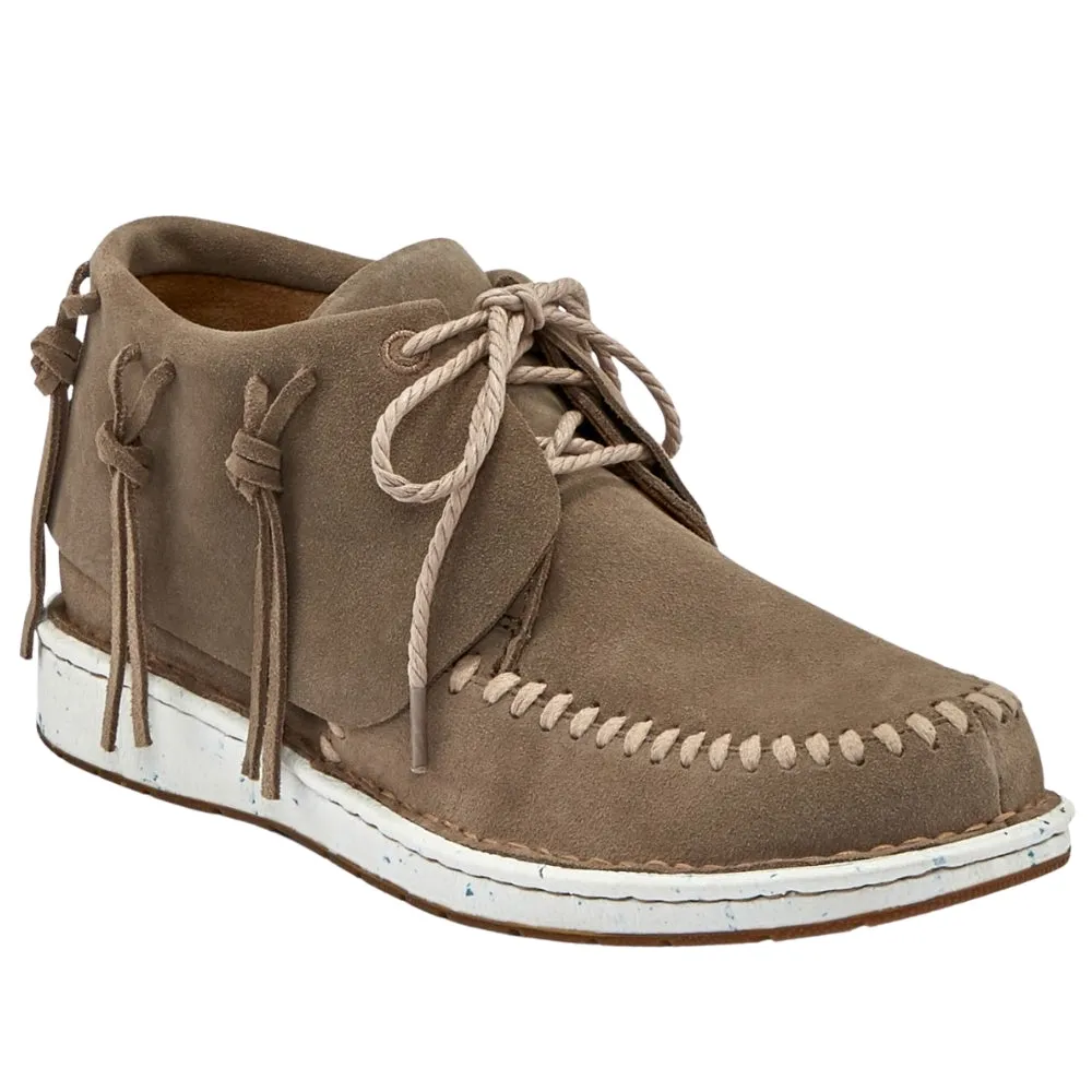 Teepee Fringe Round Toe Moccasin Booties