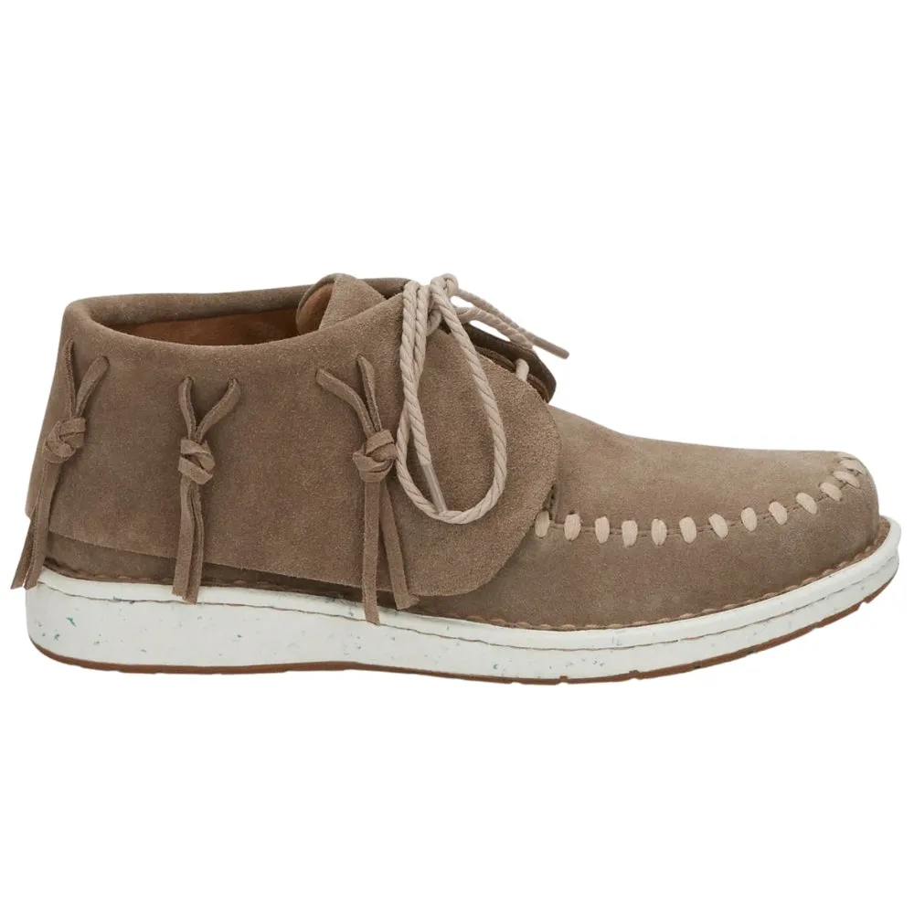 Teepee Fringe Round Toe Moccasin Booties