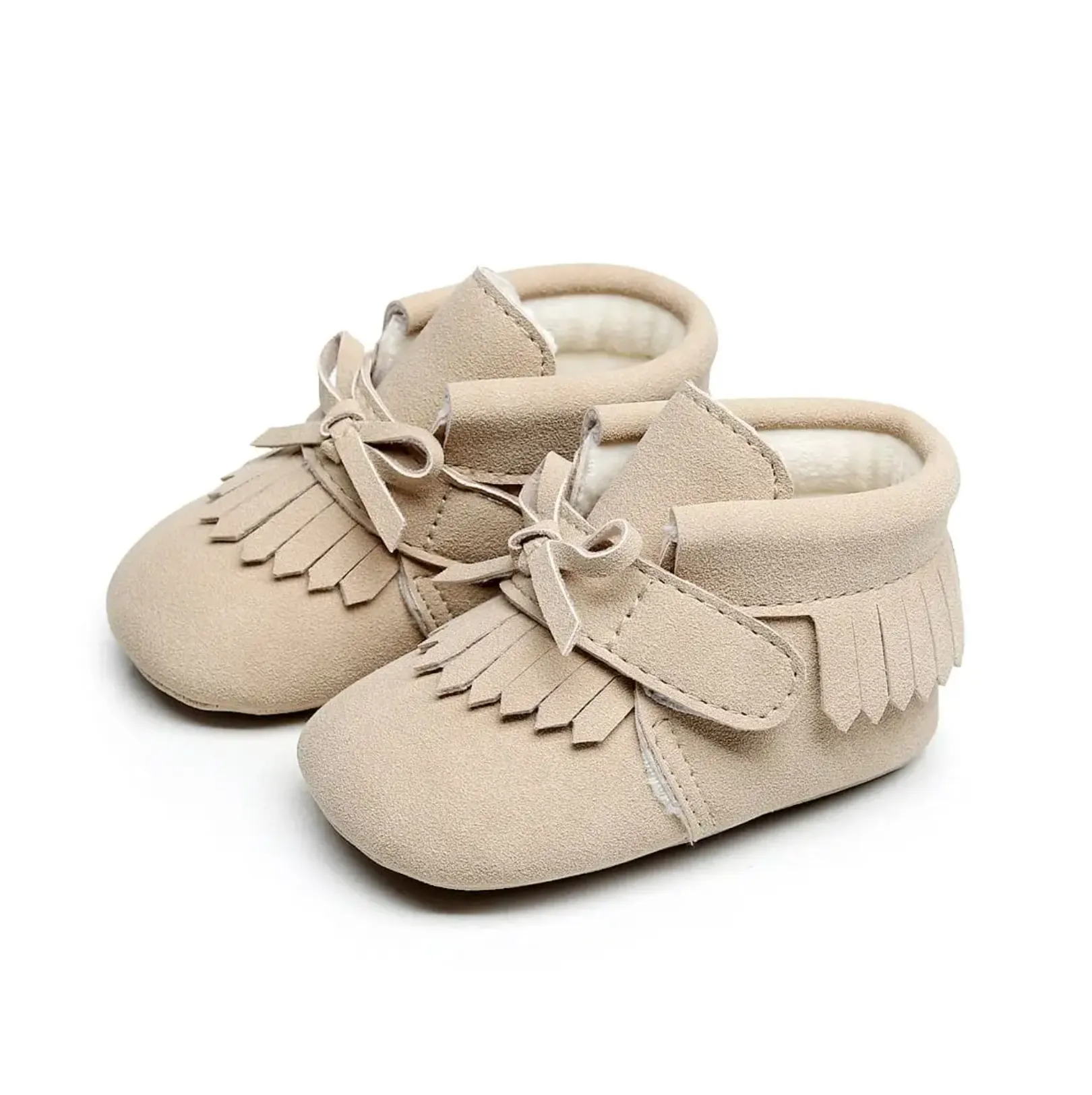 The Little Adventurer Collection Moccasins | Beige Color