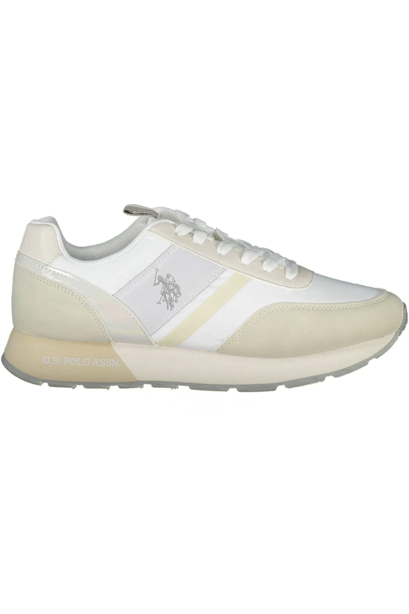 U.S. POLO ASSN. White Polyethylene Women Sneaker