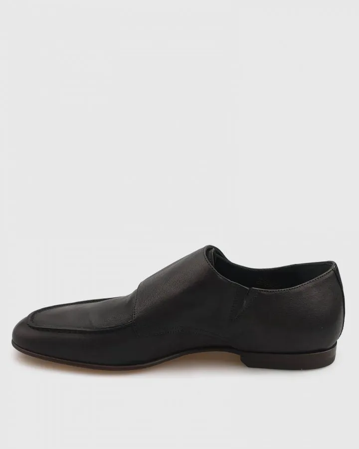 VINCENT & FRANKS VFW20MS  BLACK MONK STRAP SLIP ON