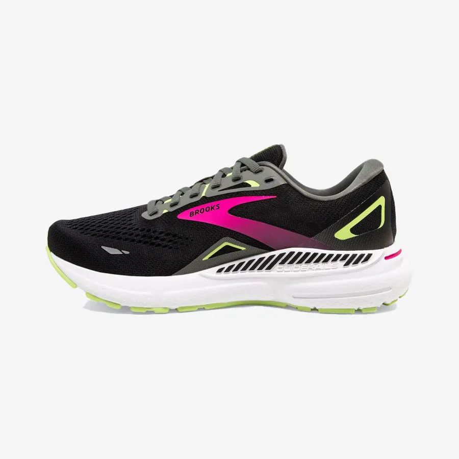 Women's Adrenaline GTS 23 Narrow 2A(Black/Gunmetal/Sharp Green)